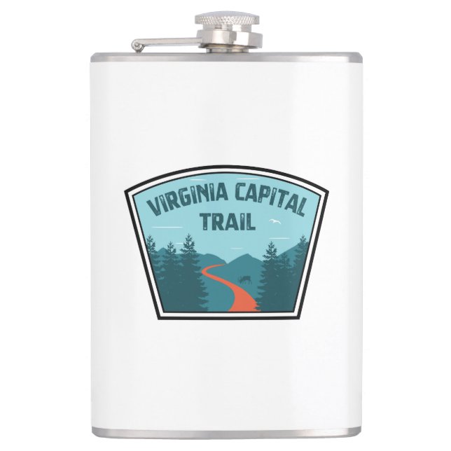 Virginia Capital Trail Hip Flask (Front)