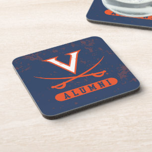 Virginia Cavaliers Alumni Distressed Coaster