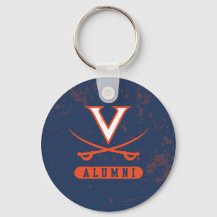 Virginia Cavaliers Alumni Distressed Keychain
