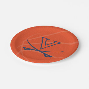 Virginia Cavaliers Basketball Paper Plate