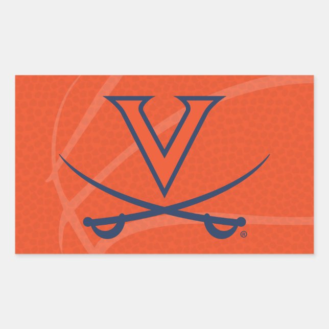 Virginia Cavaliers Basketball Sticker (Front)