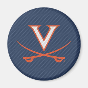 Virginia Cavaliers Carbon Fiber Magnet