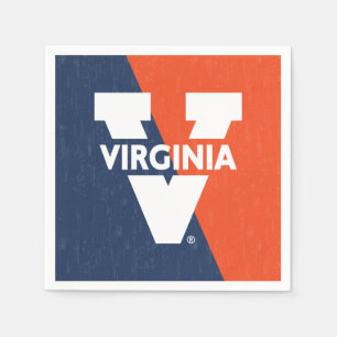 Virginia Cavaliers Color Block Distressed Napkin