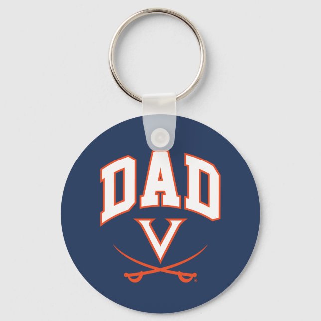 Virginia Cavaliers Dad Keychain (Front)