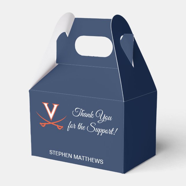 Virginia Cavaliers | Graduation Favor Box (Front Side)