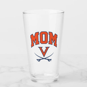 Virginia Cavaliers Mom Glass