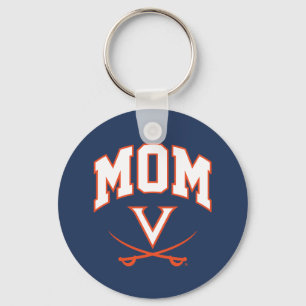 Virginia Cavaliers Mom Keychain