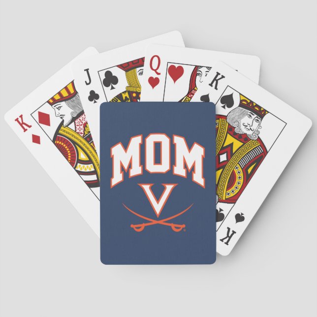 Virginia Cavaliers Mom Playing Cards (Back)