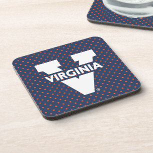 Virginia Cavaliers Polka Dots Coaster