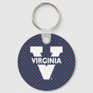 Virginia Cavaliers Polka Dots Keychain