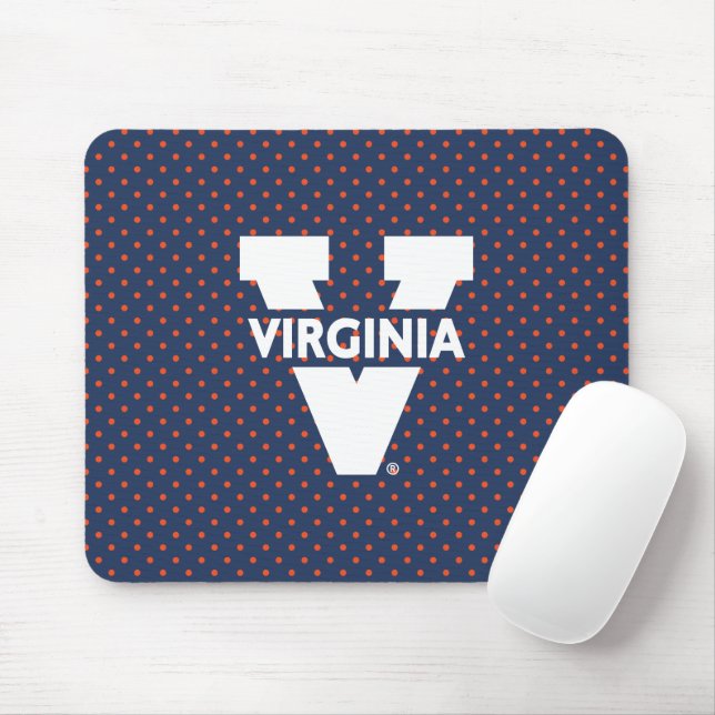 Virginia Cavaliers Polka Dots Mouse Pad (With Mouse)