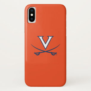 Virginia Cavaliers V Swords   Blue Case-Mate iPhone Case