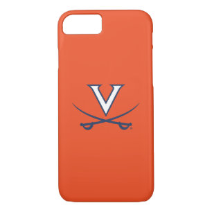 Virginia Cavaliers V Swords   Blue Case-Mate iPhone Case
