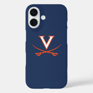 Virginia Cavaliers V Swords   Orange iPhone 16 Case