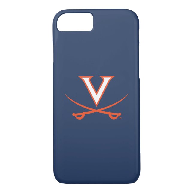 Virginia Cavaliers V Swords | Orange Case-Mate iPhone Case (Back)