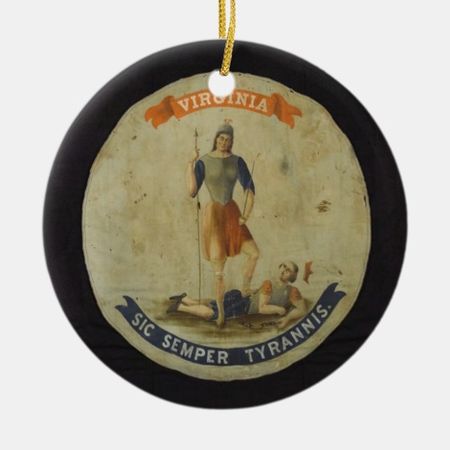VIRGINIA!!! CERAMIC ORNAMENT (Front)