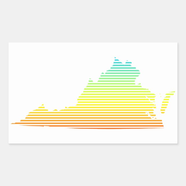 virginia chill fade sticker (Front)
