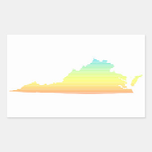 virginia chill fade sticker