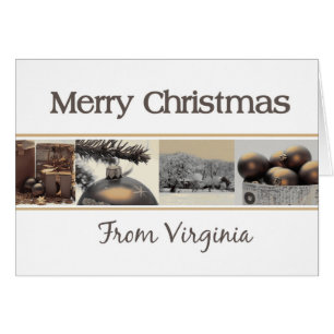Virginia Christmas Card, state specific