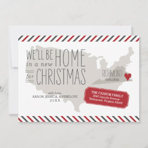 Virginia Christmas Moving Announcement Holiday