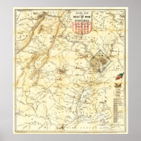 Virginia Civil War Battle Map 1862