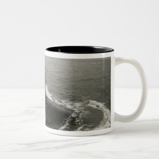 Virginia-class attack submarine Two-Tone coffee mug (Right)