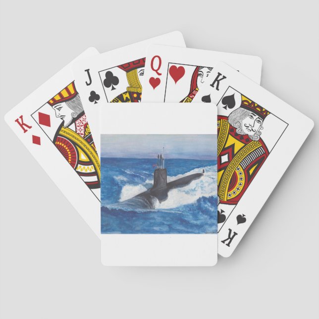 Virginia Class Warriors Submarine Playing Cards (Back)