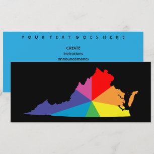 virginia colour burst invitation