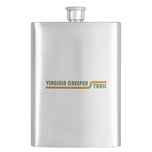 Virginia Creeper Trail Hip Flask (Front)