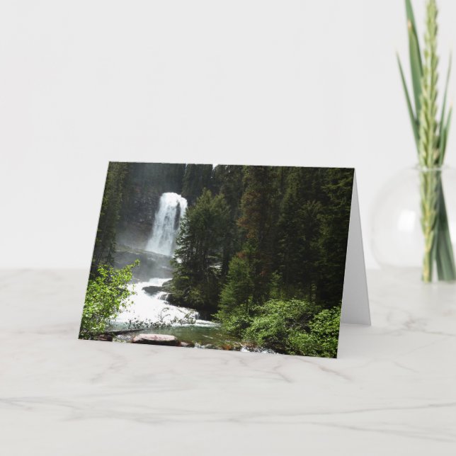 Virginia Falls at Glacier National Park Card (Front)