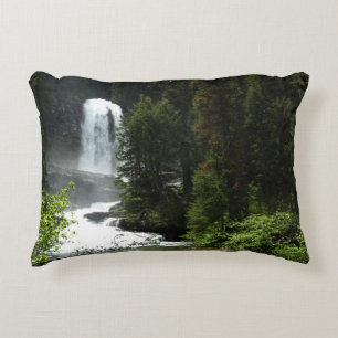 Virginia Falls at Glacier National Park Decorative Pillow