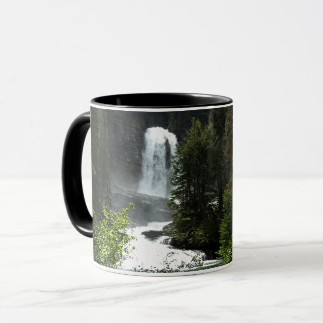 Virginia Falls at Glacier National Park Mug (Front Left)