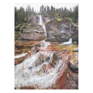 Virginia Falls - Glacier National Park Tablecloth