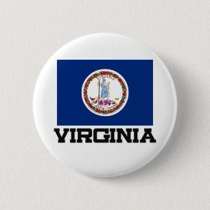 Virginia Flag 2 Inch Round Button