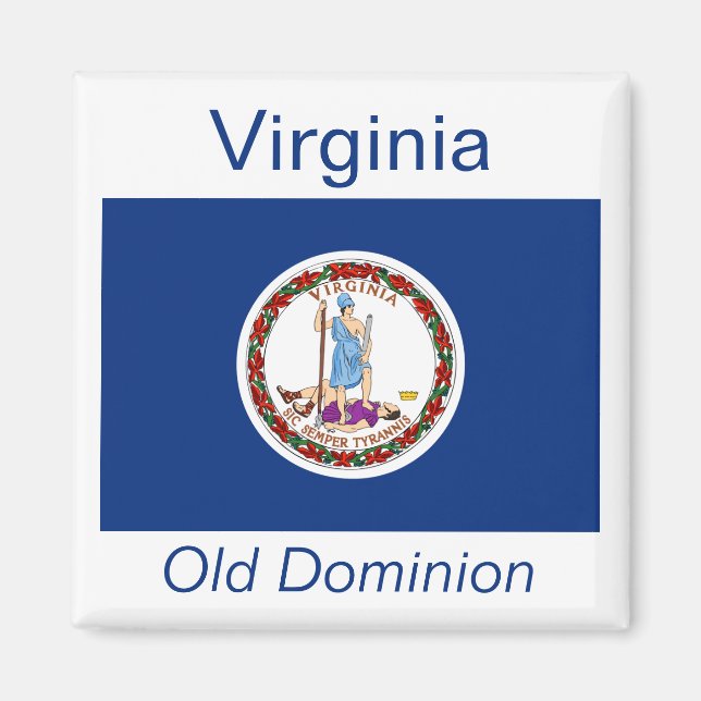 Virginia Flag Magnet (Front)