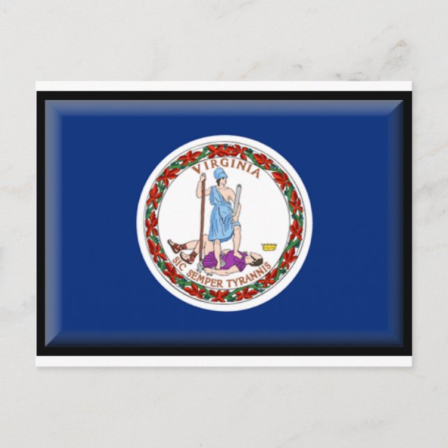 Virginia Flag Postcard (Front)