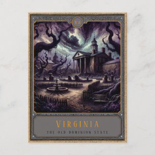 Virginia   Gothic Art Postcard