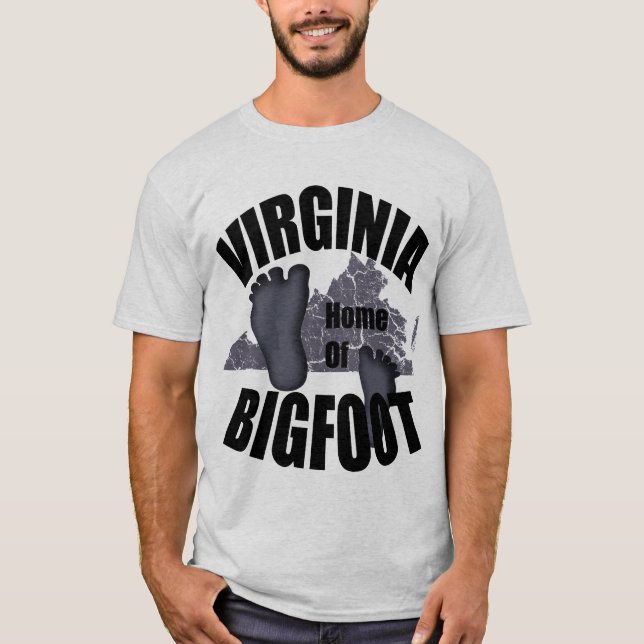 Virginia Home of Bigfoot T-shirt (Front)