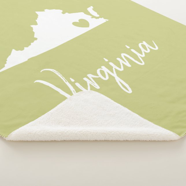 Virginia home state   fleece blanket (3/4)