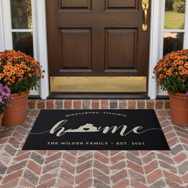 Virginia Home State Personalized Doormat (Creator Uploaded)