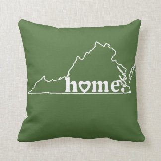 Virginia Home Throw Pillow