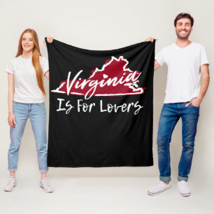 Virginia Is For The Lovers Fleece Blanket