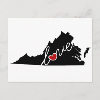 Virginia Love!  Gifts for VA Lovers Postcard