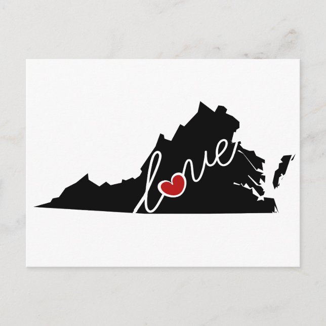 Virginia Love!  Gifts for VA Lovers Postcard (Front)