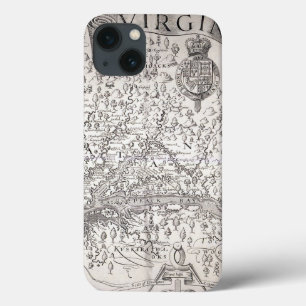 Virginia Map, 1612 iPhone 13 Case