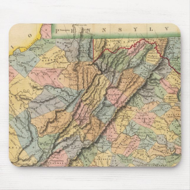 Virginia, Maryland 2 Mouse Pad (Front)