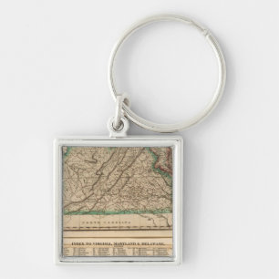 Virginia, Maryland, Delaware Keychain