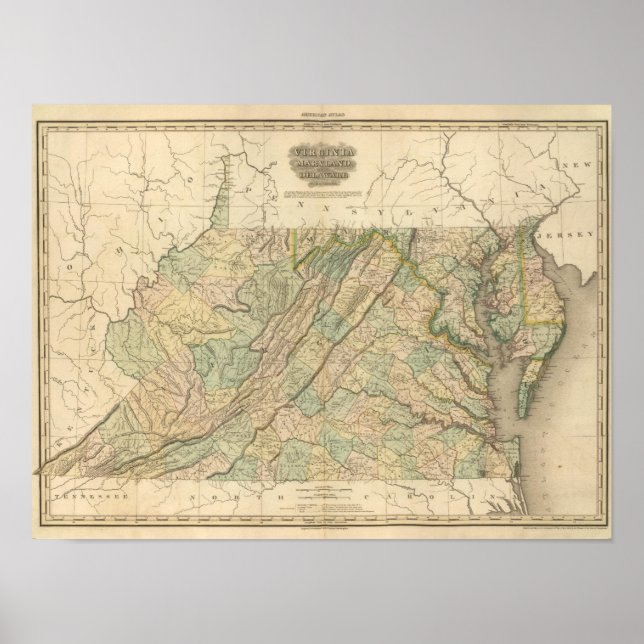Virginia, Maryland, Delware Poster (Front)