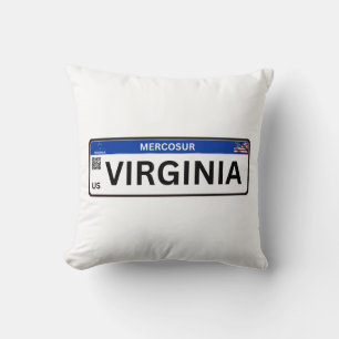 Virginia Mercosur Throw Pillow