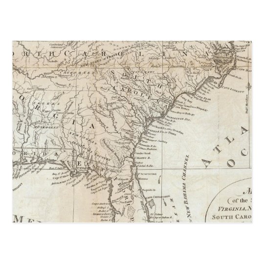 Virginia, North Carolina, South Carolina Postcard